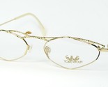 YOKO WOLFF Erde 2 02 ORO /MULTICOLOR OCCHIALI METALLO 54-16-140mm - $94.77