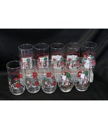 Coke Holly Hobbie Christmas Glasses  1978  Lot of 10  Xmas - $32.25 CAD