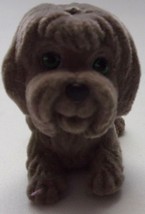Flocked Gray Puppy In My Pocket With Green Eyes - $5.46 CAD