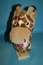 Aurora Giraffe Hand Puppet 11" Stuffed Animal Plush Zoo Soft Toy Pretend... - $10.40