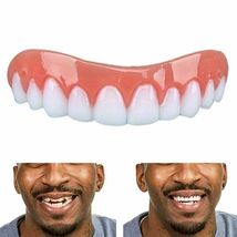 Veneers Silicone Upper Lower False Teeth Dental Dentures Fake Tooth Smil... - $15.10