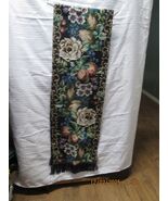 Tapestry Table Runner Floral Pattern 12”X 70”Fringe New - $473.13 MXN
