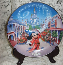 Walt Disney World 25th Anniversary -Commemorative Plate #1- &quot;Mainstreet ... - £16.52 GBP