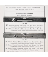 1900 Stanley Tools Plumbs And Levels Advertisement Victorian Wood Engrav... - $28.01 CAD