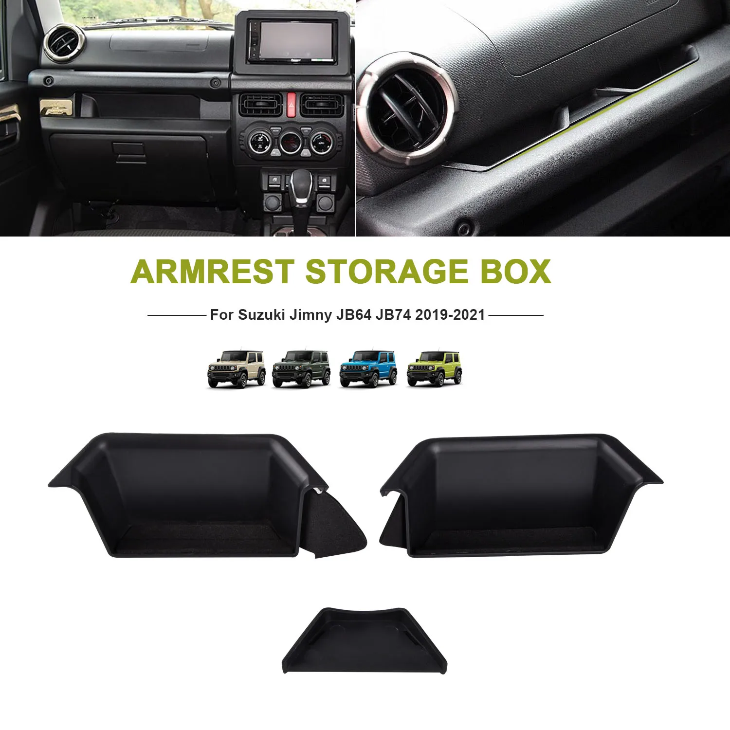 Car Copilot Armrest Handle Storage Box Organizer Tray Holder Stowing Tid... - $22.16