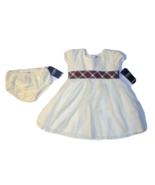 NWT Chaps Dress + Bloomers Set Velour Diapercover 18 Month MRSP$40 cream... - £17.96 GBP