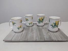 Crown Sterling Fine Bone China Floral Bowl Sussex Mum Tall Mugs Set of 4 - $24.96