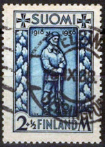 ZAYIX Finland B34 Used Semi-Postal Military Soldier White Army 051023S160 - £3.93 GBP