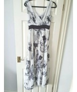 Maxi Dress size 10 H&amp;m  size 8/10 EU 34 floral Black and white - €14,12 EUR