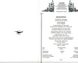 Blue Train Menu South African Transport Catering Department  - $34.61