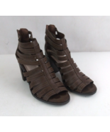 Comfort Est 1946 Brown Strappy Block Heel Women&#39;s Shoes Size 9 - $24.74