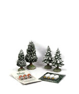 Department 56 Set of Four Christmas Tree and Two Pack Bulb Replacements - £20.24 GBP