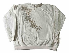 Crazy Shirts Shirt Mens XL White Floral Hawaii Drawstring Long Sleeve US... - $13.99