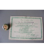 Vintage  1962 Continental Oil Company Conoco Safe Driver Certificate Wit... - €52,84 EUR