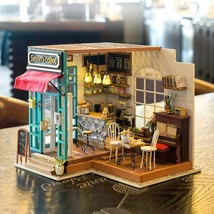 Dollhouse Kit,DIY Miniature,Creative Puzzle, Wooden Model Building Set - £40.62 GBP