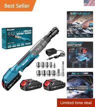 Multi-Functional 21V Cordless Ratchet Wrench - Ergonomic with LED &amp; Safe... - $180.75
