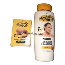 Jaune d&#39;oeuf body milk 450ml+ soap 190g - $44.55