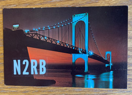 N2RB QSL Ham Radio Card 1982 Hollis Hills, Queens, NY - Bronx-Whitestone... - $4.45