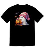 Cute Ghost Trick Or Treating Shirt, Halloween T shirt, Fall Season Tee, ... - $28.37+