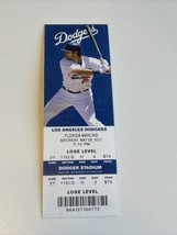 2011 Dodgers vs Marlins Ticket May 28 Giancarlo Stanton 3 SO Kenley Jansen - $7.00