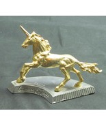 Gold Gilded Pewter Unicorn Carver E. Tripp 2437A - $22.99