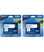 Brother Genuine P-Touch 2-Pack TZe-251 Laminated Tape, Black Print on Wh... - £44.82 GBP