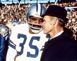 CALVIN HILL &amp; TOM LANDRY 8X10 PHOTO DALLAS COWBOYS PICTURE NFL FOOTBALL  - £3.88 GBP