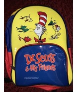 Backpack Cat in the Hat Dr. Seuss Friends Backpack Small Yellow Blue Red... - $279.97 MXN