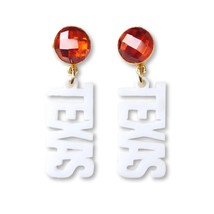 Brianna Cannon mini texas proud with mandarin garnet gemstones in White Acrylic - £33.47 GBP