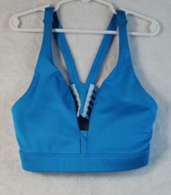 Victoria&#39;s Secret Sports Bra Womens Size XS Blue Polyester Wide Straps V... - $20.11