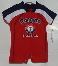 Genuine Merchandise KT1C29 MLB Licensed Texas Rangers 3 6 Month Red Jumper image 1