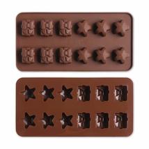DIY Tools Silicone Cookie Shaping Giftbox Star Bell Xmas Chocolate Mold Gingerbr - £7.76 GBP+