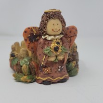 Vintage Autumn Fall Scene Candle Holder Holiday Joelson 1999 - £6.01 GBP