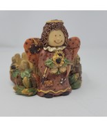 Vintage Autumn Fall Scene Candle Holder Holiday Joelson 1999 - £5.92 GBP