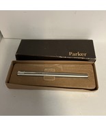 PARKER Jotter Fountain Pen Stainless Steel Medium 13312 With Original Box - $637.62 MXN