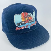 Corduroy Coast To Coast USA Snapback Trucker VTG Hat Cap Semi Truck Tractor - $19.55