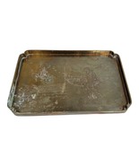 Antique China Acid Etched Tray Dresser Trinket Dish 9”x5” Marked MCM Gei... - £28.66 GBP