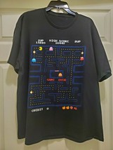 Pac Man Unisex Size 2X Graphic Short Sleeve Black Tshirt  - $19.90