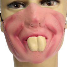 Funny Gag LATEX LOWER HALF FACE MASK Halloween Costume Party Mouth Cover... - $141.00 MXN