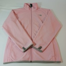 The North Face Youth/Girl’s Pink Full Zip Fleece Jacket Pockets Size XL  - $13.85