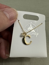 Disney Parks Mickey Mouse Faux Gem Letter C Gold Color Necklace NEW image 4