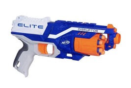 Nerf Disruptor Elite Blaster N-Strike 6 Dart Toy Gun 90 Ft Range No Dart... - £18.33 GBP