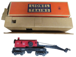 LIONEL No. 6560-25 BUCYRUS-ERIE OPERATING WORK CRANE, OB w/CRISP INSERT - $89.05