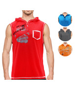 Men&#39;s Lightweight Athletic Sports Sleeveless T-Shirt Hoodie Vest Tank Top - $36.51 CAD