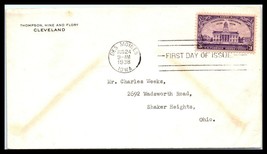 1938 US FDC Cover - Iowa Territorial Centennial, Des Moines, Iowa V3 - $2.96