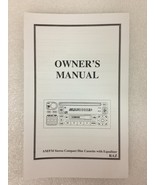 Chrysler Dodge Jeep RAZ CD Cassette radio (square style) user Owner&#39;s Ma... - $128.99 MXN