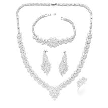 Elegant  Design Zircon Bridal Tassel Jewelry Earring Set-Free Shipping - $63.90