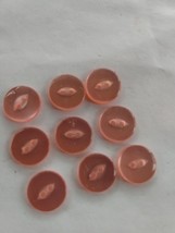 2BX32 9pcs 1/2in Light Pink 2HOLE Fisheye Glowing Blouse Shirt Buttons - $4.50