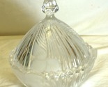 Mikasa Crystal Covered Candy Dish Frosted Blossoms - $49.49