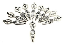 Goddess Charms x 10  Venus Gaia Fertility Connector Pendant Double Hole - $7.32